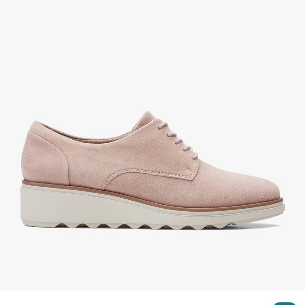 Clarks Sharon oxford Pink Noel suede